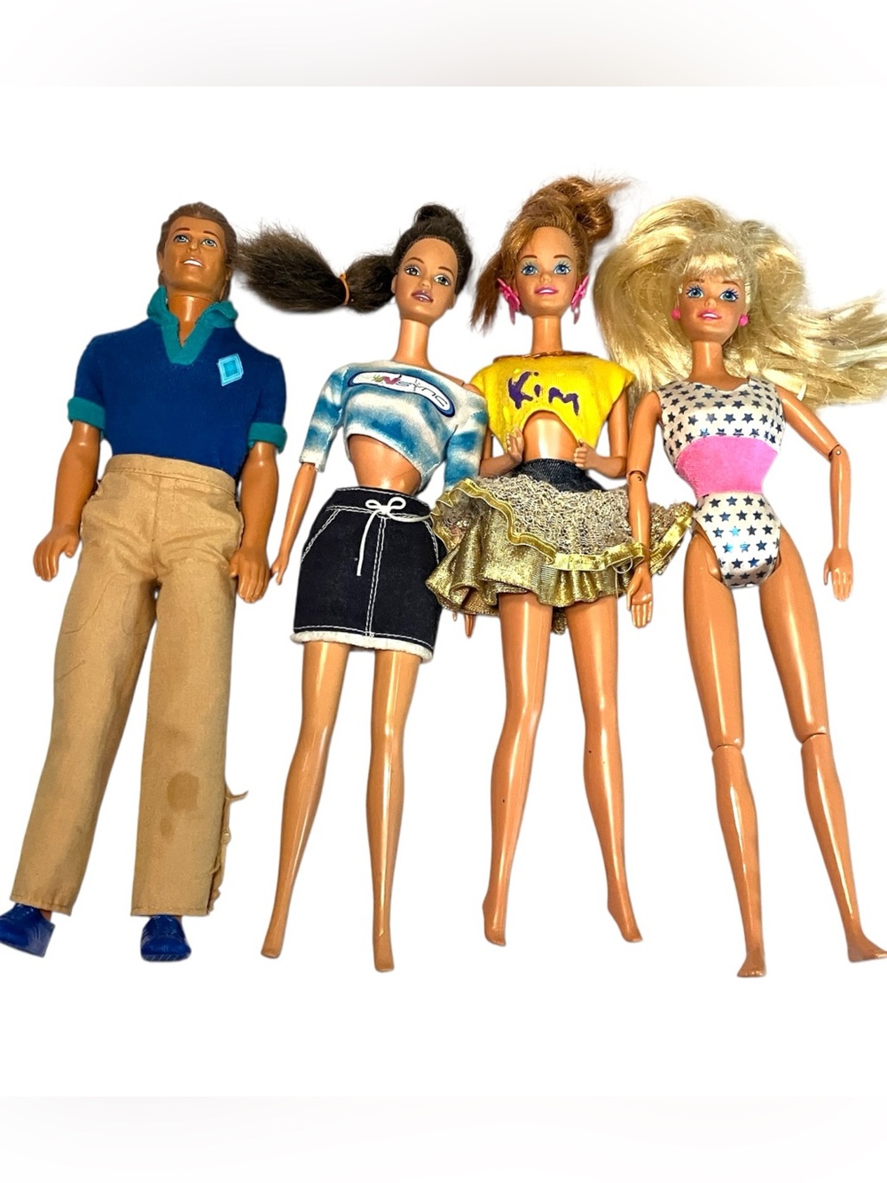 Vintage Barbie Ken Doll Lot 90s Y2K Mattel Nsync Outfits As Is
